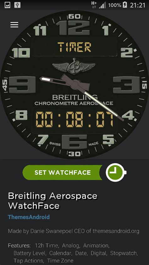 breitling watch face for android wear|breitling watch face download.